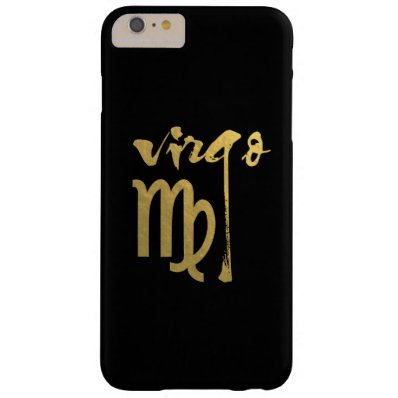 Faux Gold Foil Virgo Zodiac Symbol Barely There iPhone 6 Plus Case