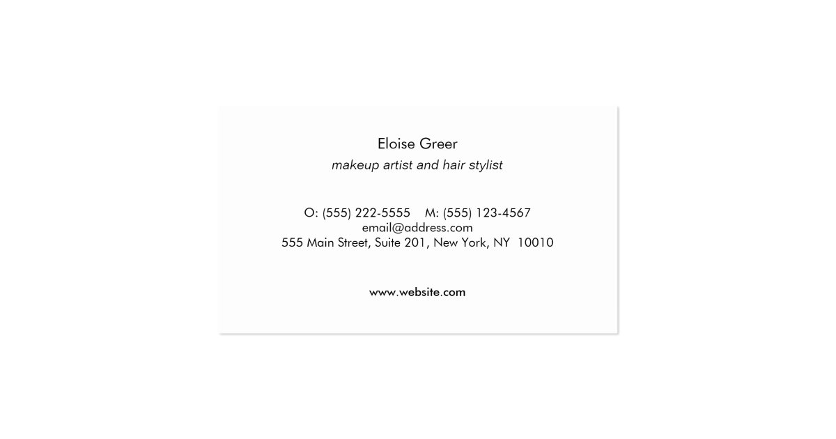 black and white stripe business cards