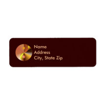 Faux Gold Yin Yang Labels