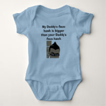 Faux-hawk_FLAT, My Daddy's faux-hawk is bigger ... t-shirts by aaronlarmer Faux-hawk_FLAT, My Daddy's faux-hawk is bigger ... t-shirts