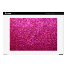 Faux Hot Pink Glitter Decal For 15" Laptop