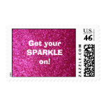 Faux Hot Pink Glitter - Get your sparkle on! Stamps