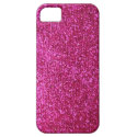 Faux Hot Pink Glitter iPhone 5 Case