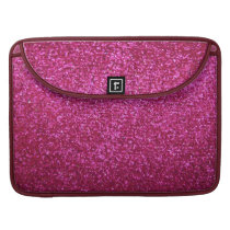 Faux Hot Pink Glitter Sleeves For MacBook Pro at Zazzle
