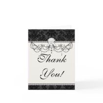 faux lace black gray damask pattern cards
