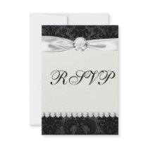 faux lace black gray damask pattern announcement