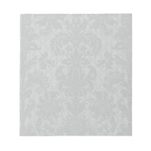 faux lace black gray damask pattern notepad