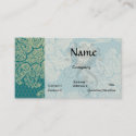 faux lace teal and cream floral damask pattern