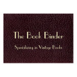 Faux Leather Book Cover Business Card Template
