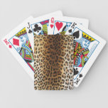 faux Leopard Print Playing Cards