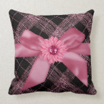 Faux metallic flower & jeweled Mojo Pillow