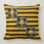 Faux Metallic,Glitter & Jeweled Mojo Pillow