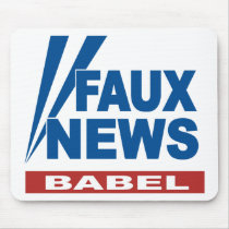 FAUX NEWS BABEL MOUSE PAD