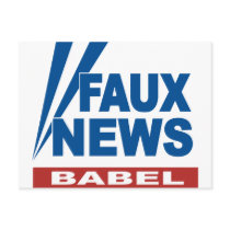 FAUX NEWS BABEL POSTCARDS