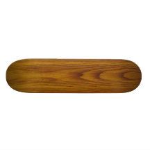 Faux Oak Woodgrain Skate Board Decks
