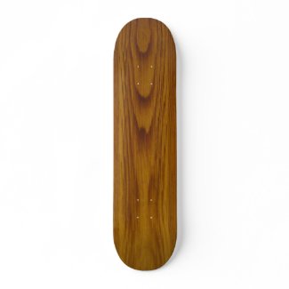 Faux Oak Woodgrain skateboard