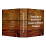 Faux Oiled Wood Plank Personalized Custom Vinyl Binders