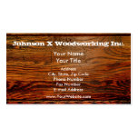 Faux Oiled Wood Plank Personalized Custom Business Card