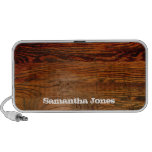 Faux Oiled Wood Plank Personalized Custom speakers