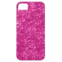 Faux Pink Glitter iPhone 5 Case