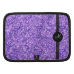 Faux Purple Glitter Custom Monogram Planner