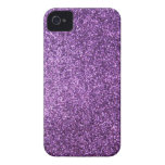 Faux Purple Glitter iPhone 4 Case-Mate Case