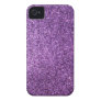 Faux Purple Glitter iPhone 4 Case-Mate Case