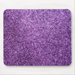 Faux Purple Glitter Mouse Pads
