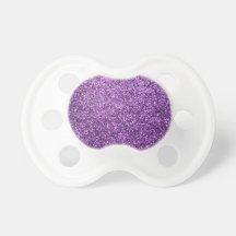 Faux Purple Glitter Pacifiers