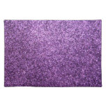 Faux Purple Glitter Placemats