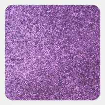 Faux Purple Glitter Sticker