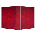Faux Red Leather Avery Binder