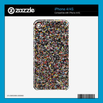 Faux Seed beaded IPhone 4 Skin skins