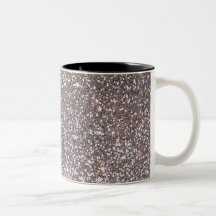Faux Silver glitter graphic Coffee Mug