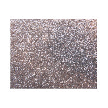 Faux Silver glitter graphic Gallery Wrap Canvas