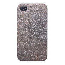 Faux Silver glitter graphic iPhone 4/4S Covers