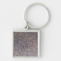 Faux Silver glitter graphic Key Chain