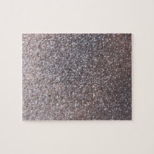 Faux Silver glitter graphic Puzzle
