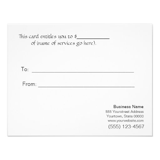 FAUX Silver Sequins Black Salon Gift Certificate Custom Invitations