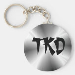 Faux Silver TKD Keychain