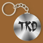 Faux Silver TKD Keychain keychains