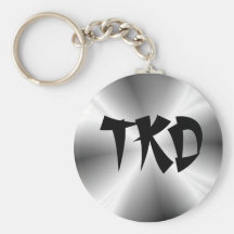 Faux Silver TKD Keychain