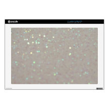 Faux Sparkles & Glitter - Pastel Cream White Laptop Skin
