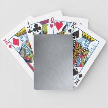 Faux Stainless Steel Poker Deck