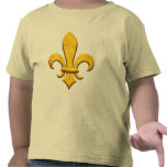 Faux Stone Gold Fleur de lis Shirts