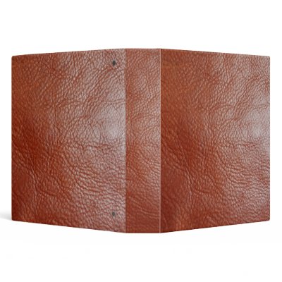 Faux Tanned Leather Avery Binder