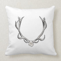 Faux Taxidermy Antler Study VOL 1 pillows