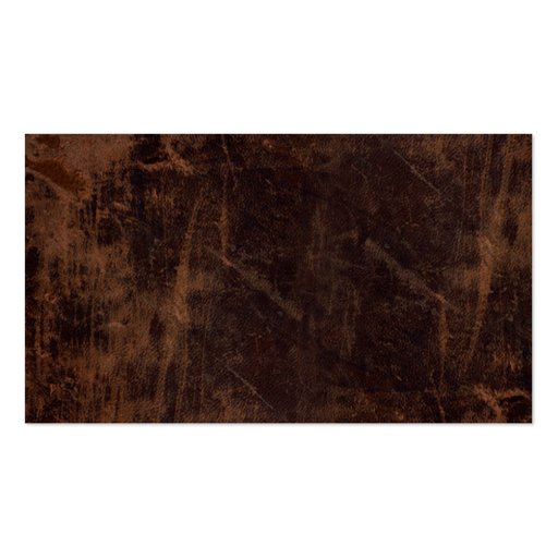 Faux Vintage Leather-Look Business Card (back side)