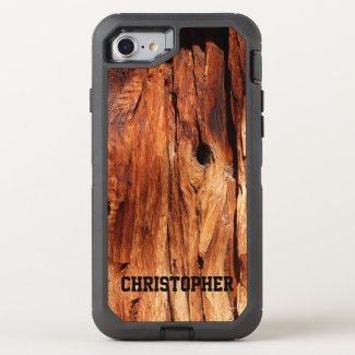 Faux Weathered Wood OtterBox Defender iPhone 7
