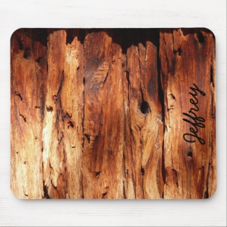 Faux Weathered Wood Siding Rustic Custom Mousepad